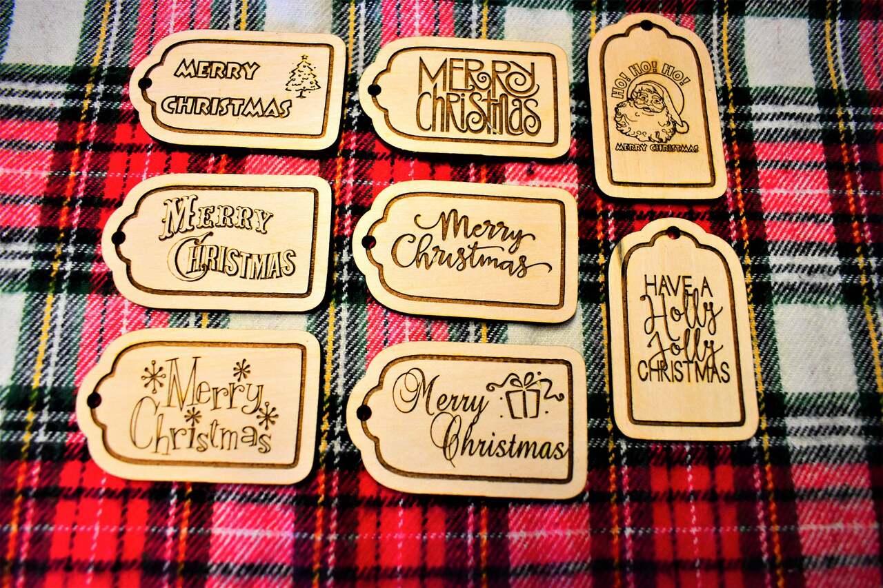 Christmas Wood Gift Tags