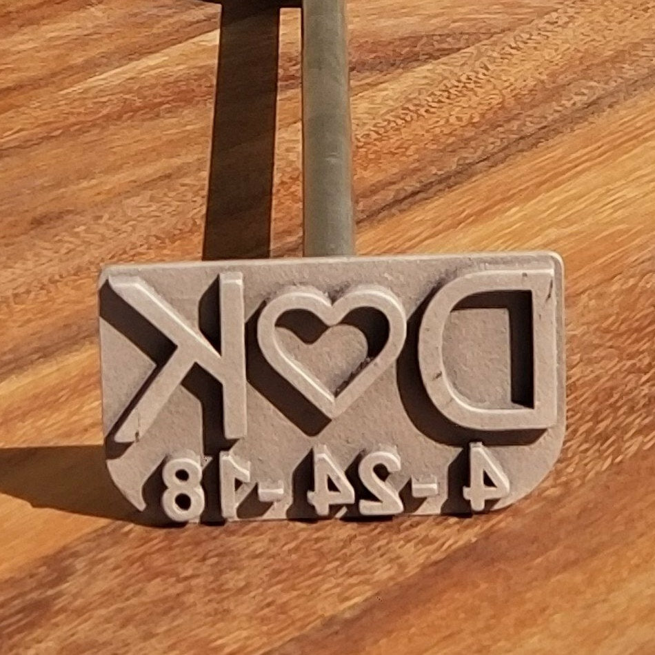 Custom Branding Iron for Woodworking / Wedding Wood Branding Iron Stamp /  Steak Brand Iron / Handcrafts Gift for Woodworkers 
