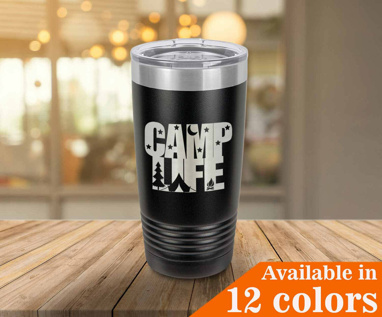  Personalized Camping Life Tumbler, Camping Gifts